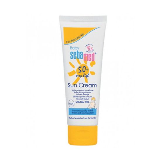 Εικόνα της SEBAMED BABY SUN CREAM SPF 50+ ΑΝΤΗΛΙΑΚΗ ΚΡΕΜΑ ΠΟΛΥ ΥΨΗΛΗΣ ΠΡΟΣΤΑΣΙΑΣ, 75ML.