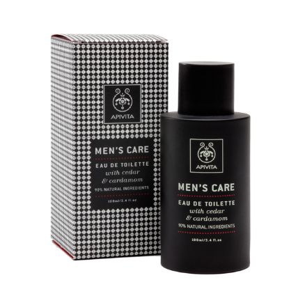 Εικόνα της APIVITA MEN'S CARE EAU DE TOILETTE 100ML   Apivita Men's Care Eau de Toilette με Κέδρο & Κάρδαμο, 100ml