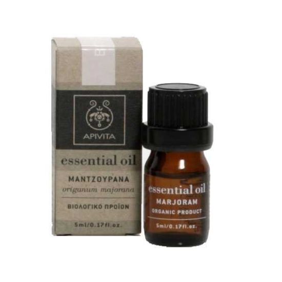 Εικόνα της APIVITA ESSENTIAL OIL MARJORAM 5 ML    Apivita Essential Oil Marjoram Αιθέριο Έλαιο Ματζουρανα, 5ml