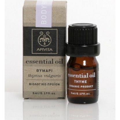 Εικόνα της APIVITA ESSENTIAL OIL THYME  5ML    Apivita Essential Oil Thyme 100% Βιολογικό Αιθέριο 'Ελαιο Θυμάρι, 5ml