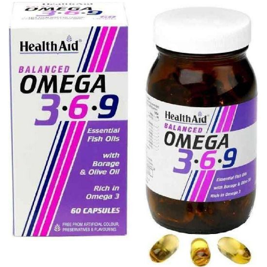 Εικόνα της HEALTH AID OMEGA 3-6-9 ΙΣΣΟΡΟΠΗΜΕΝΟΣ ΣΥΝΔΥΑΣΜΟΣ ΜΕ ΩΜΕΓΑ 3-6-9 60 CAPS.