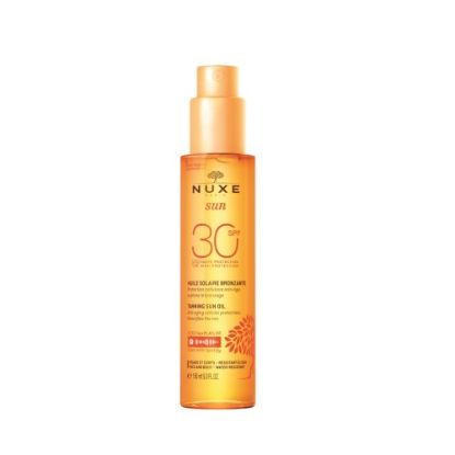 Εικόνα της NUXE SUN TANNING OIL, ΛΑΔΙ ΜΑΥΡΙΣΜΑΤΟΣ ΓΙΑ ΠΡΟΣΩΠΟ ΚΑΙ ΣΩΜΑ, SPF30, 150ML