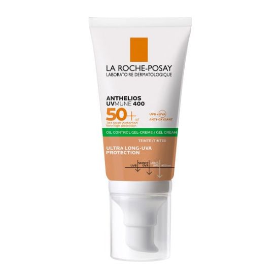 Εικόνα της LA ROCHE POSAY ANTHELIOS CLEAN TOUCΗ SPF50 TEIND 50ML     La Roche Posay Anthelios UVMUNE 400 Oil Control Gel Cream SPF50+ Αντηλιακή Κρέμα Προσώπου για Ματ Αποτέλεσμα Με Χρώμα, 50ml