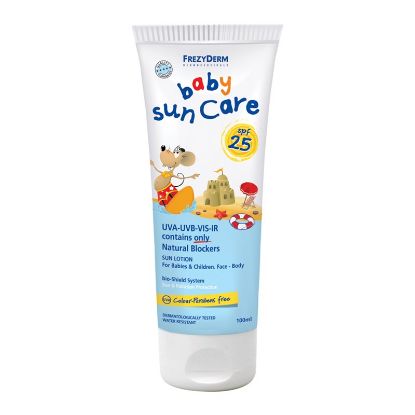 Εικόνα της FREZYDERM BABY SUN CARE SPF25 100ML- Αντηλιακό Γαλάκτωμα για Βρέφη&Παιδιά Πρόσωπο/Σώμα 100ml