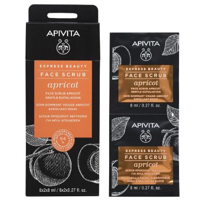 Εικόνα της FACE SCRUB APRICOT 2X8ML – Βερύκοκο για ήπια απολέπιση, 2 x 8 ml