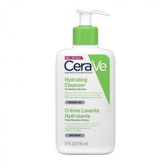 Εικόνα της CERAVE HYDRATING CLEANSER 236ML  ΚΡΕΜΑ ΚΑΘΑΡΙΣΜΟΥ ΓΙΑ ΚΑΝΟΝΙΚΗ & ΞΗΡΗ ΕΠΙΔΕΡΜΙΔΑ 236ML