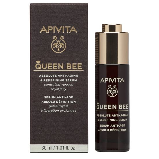 Εικόνα της APIVITA QUEEN BEE SERUM 30ML. Ορός Απόλυτης Αντιγήρανσης & Ανόρθωσης Περιγράμματος, 30ml