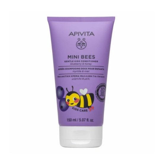 Εικόνα της APIVITA MINI BEES GENTLE KIDS CONDITIONER BLUEBERRY AND HONEY Μαλακτική Κρέμα Μαλλιών για Παιδιά Μύρτιλο & Μέλι 150ml