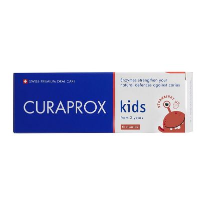 Εικόνα της CURAPROX TOOTHPASTE FOR KIDS ΠΑΙΔΙΚΗ ΟΔΟΝΤΟΚΡΕΜΑ ΑΠΟ 2 ΕΤΩΝ ΚΑΙ ΑΝΩ ΜΕ ΓΕΥΣΗ ΦΡΑΟΥΛΑ ΧΩΡΙΣ ΦΘΟΡΙΟ, 60ML