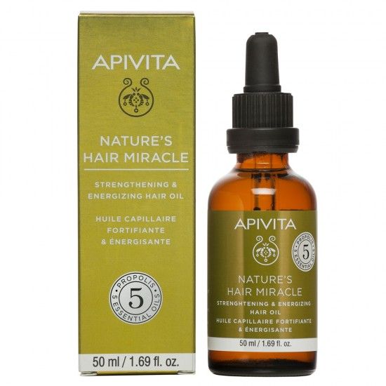 Εικόνα της APIVITA HAIR MIRACLE OIL 50ML- Λάδι Ενδυνάμωσης & Τόνωσης για τα Μαλλιά 50ml