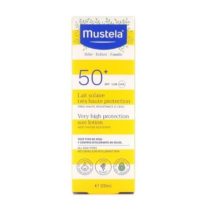 Εικόνα της MUSTELA VERY HIGH PROTECTION SUN LOTION SPF50+ ΑΝΤΙΗΛΙΑΚΟ ΠΡΟΣΩΠΟΥ-ΣΩΜΑΤΟΣ ΓΙΑ ΟΛΗ ΤΗΝ ΟΙΚΟΓΕΝΕΙΑ, 100ML