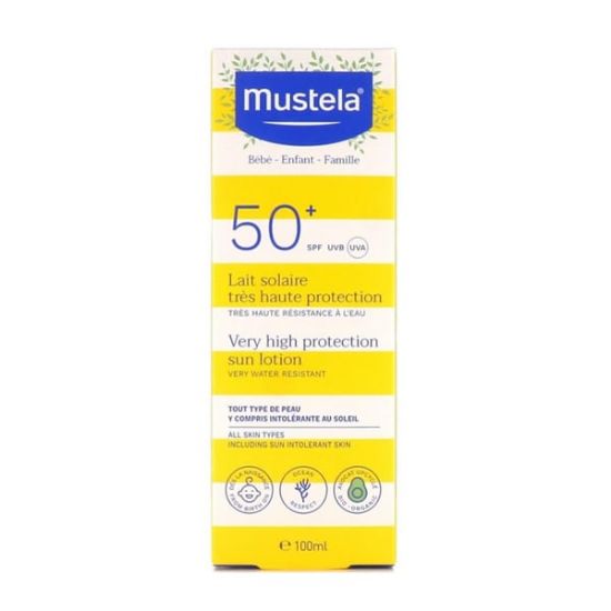 Εικόνα της MUSTELA VERY HIGH PROTECTION SUN LOTION SPF50+ ΑΝΤΙΗΛΙΑΚΟ ΠΡΟΣΩΠΟΥ-ΣΩΜΑΤΟΣ ΓΙΑ ΟΛΗ ΤΗΝ ΟΙΚΟΓΕΝΕΙΑ, 100ML