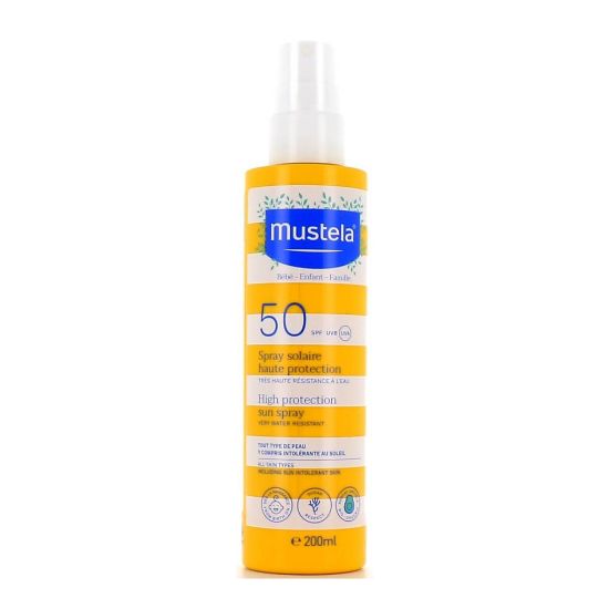 Εικόνα της MUSTELA BEBE SUN  SPRAY SOLAIRE SPF50 200ML