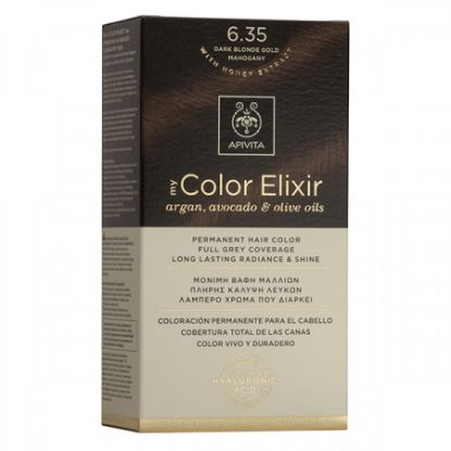 Εικόνα της APIVITA MY COLOR ELIXIR 6.35 ΒΑΦΗ ΜΑΛΛΙΩΝ ΞΑΝΘΟ ΣΚΟΥΡΟ ΜΕΛΙ ΜΑΟΝΙ.