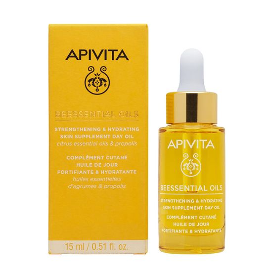 Εικόνα της APIVITA BEESENTIAL DAY OIL 15ML Apivita Έλαιο Προσώπου Ημέρας, Συμπλήρωμα Ενδυνάμωσης & Ενυδάτωσης της Επιδερμίδας, 15ml