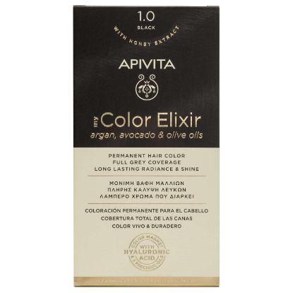 Εικόνα της APIVITA MY COLOR ELIXIR ΜΟΝΙΜΗ ΒΑΦΗ ΜΑΛΛΙΩΝ ΝΟ 1.0 ΜΑΥΡΟ, 1 ΤΕΜΑΧΙΟ.