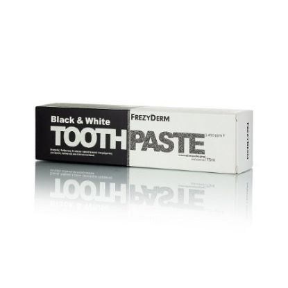 Εικόνα της FREZYDERM BLACK & POLISH TOOTHPASTE 75ML-ΛΕΥΚΑΝΤΙΚΗ ΔΡΑΣΗ