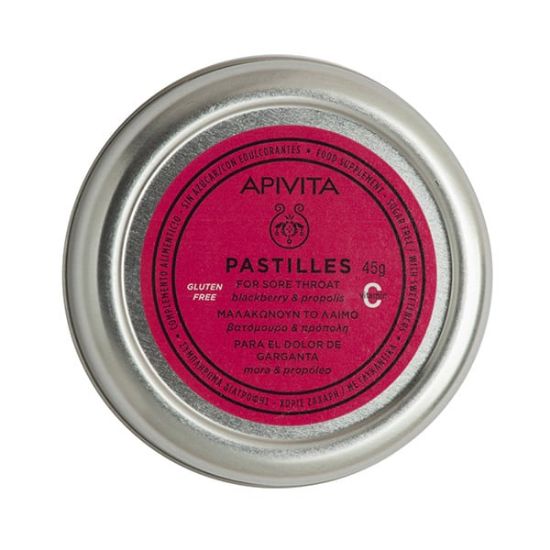 Εικόνα της APIVITA PASTILLES BLACKBERRY  ΠΑΣΤΙΛΙΕΣ ΜΕ ΒΑΤΟΜΟΥΡΟ & ΠΡΟΠΟΛΗ ΓΙΑ ΤΟΝ ΠΟΝΟΛΑΙΜΟ & ΤΟΝ ΒΗΧΑ 45GR