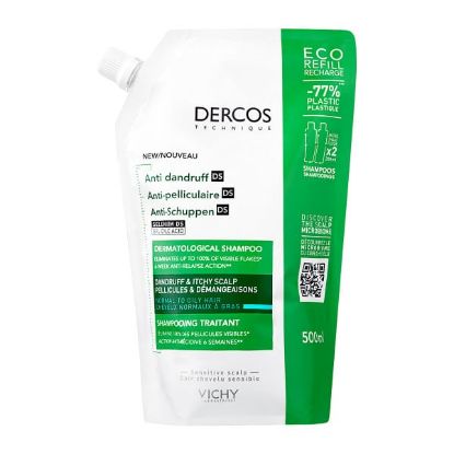 Εικόνα της Vichy Dercos Anti Dandruff Eco Refill Σαμπουάν κατά της Πιτυρίδας για Κανονικά Μαλλιά 500ml