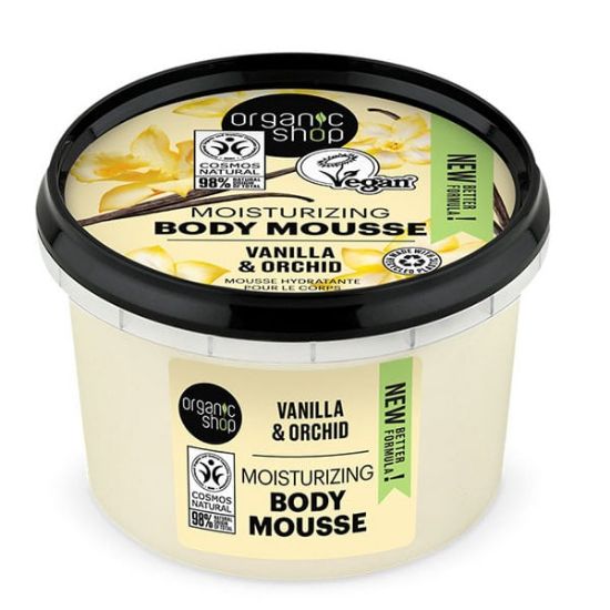 Εικόνα της ORGANIC SHOP BODY MOUSSE VANILLA & ORCHID 250ML. ΜΟΥΣ ΣΩΜΑΤΟΣ ΜΕ ΑΡΩΜΑ ΒΑΝΙΛΛΙΑ ΚΑΙ ΟΡΧΙΔΕΑ 250ML (2486)