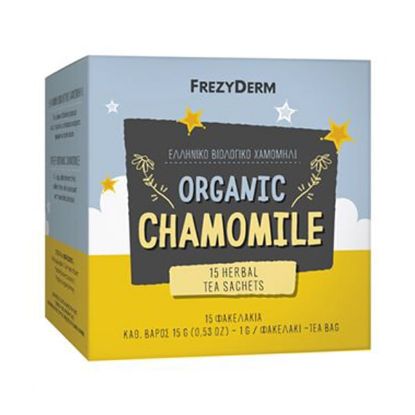 Εικόνα της FREZYDERM ORGANIC CHAMOMILE TEA. ΡΟΦΗΜΑ ΑΠΟ ΕΛΛΗΝΙΚΟ ΒΙΟΛΟΓΙΚΟ ΧΑΜΟΜΗΛΙ ΣΕ ΦΑΚΕΛΑΚΙΑ  15x1gr