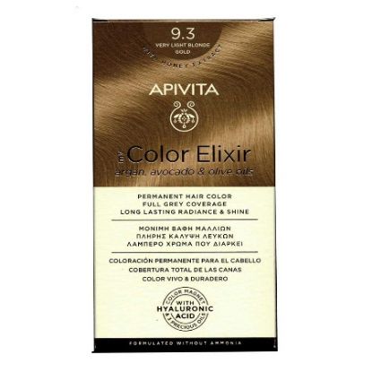 Εικόνα της APIVITA MY COLOR ELIXIR NO 9.3 ΒΑΦΗ ΜΑΛΛΙΩΝ ΞΑΝΘΟ ΠΟΛΥ ΑΝΟΙΧΤΟ ΧΡΥΣΟ ΜΕ ΕΛΑΙΑ ΑΡΓΚΑΝ, ΑΒΟΚΑΝΤΟ & ΕΛΙΑΣ, 1 ΤΕΜΑΧΙΟ.