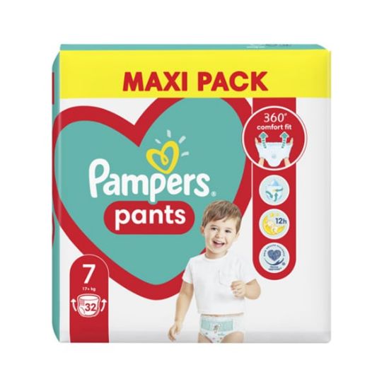 Εικόνα της PAMPERS PANTS 7 (17+KG) 32TEM