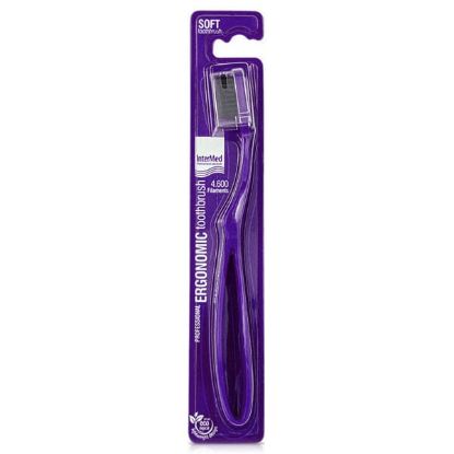 Εικόνα της INTERMED TOOTHBRUSH MEDIUM PURPLE. Οδοντόβουρτσα Medium Mωβ Χρώμα, 1 τμχ