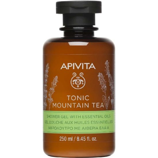 Εικόνα της APIVITA TONIC MOUNTAIN TEA SHOWER GEL WITH ESSENTIAL OILS Αφρόλουτρο με Αιθέρια Έλαια, 250ml