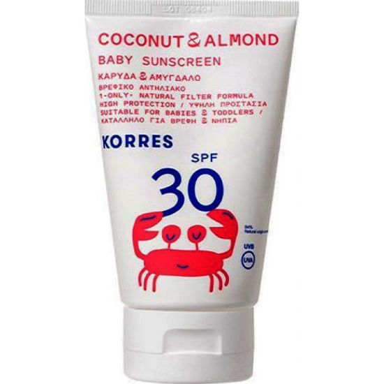 Εικόνα της KORRES COCONUT & ALMOND BABY SUNSCREEN SPF30 100ML