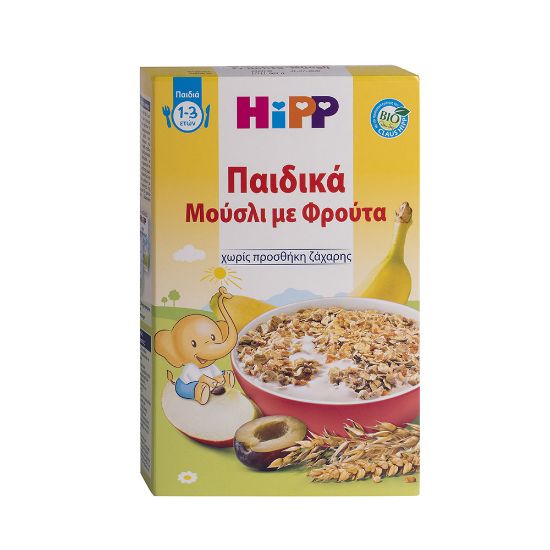 Εικόνα της HIPP ΠΑΙΔΙΚΑ ΜΟΥΣΛΙ ΜΕ ΦΡΟΥΤΑ 200GR