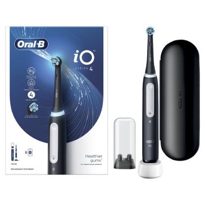 Εικόνα της ORAL-B IO SERIES 4 MATT BLACK. ΗΛΕΚΤΡΙΚΗ ΟΔΟΝΤΟΒΟΥΡΤΣΑ ΜΑΥΡΗ, 1ΤΜΧ