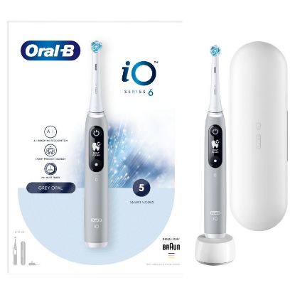 Εικόνα της ORAL-B IO SERIES 6 GREY OPAL. ΗΛΕΚΤΡΙΚΗ ΟΔΟΝΤΟΒΟΥΡΤΣΑ   Oral-B iO Series 6 Ηλεκτρική Οδοντόβουρτσα 1τμχ