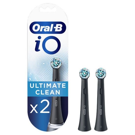 Εικόνα της ORAL-B  IO ULTIMATE CLEAN BLACK 2ΤΕΜ- Κεφαλές Βουρτσίσματος, 2τεμ