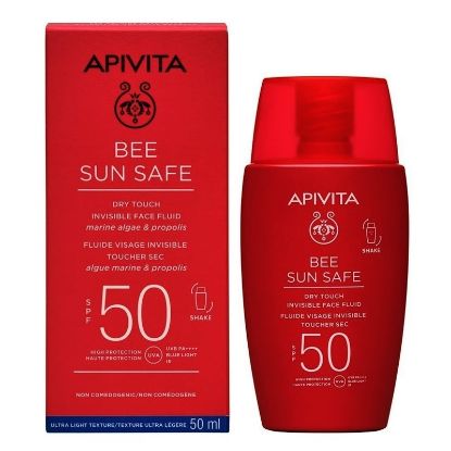 Εικόνα της APIVITA  BEE SUN SAFE DRY TOUCH INVISIBLE FACE FLUID SPF50 50ML ΛΕΠΤΟΡΕΥΣΤΗ ΑΝΤΗΛΙΑΚΗ ΚΡΕΜΑ ΠΡΟΣΩΠΟΥ 50ML