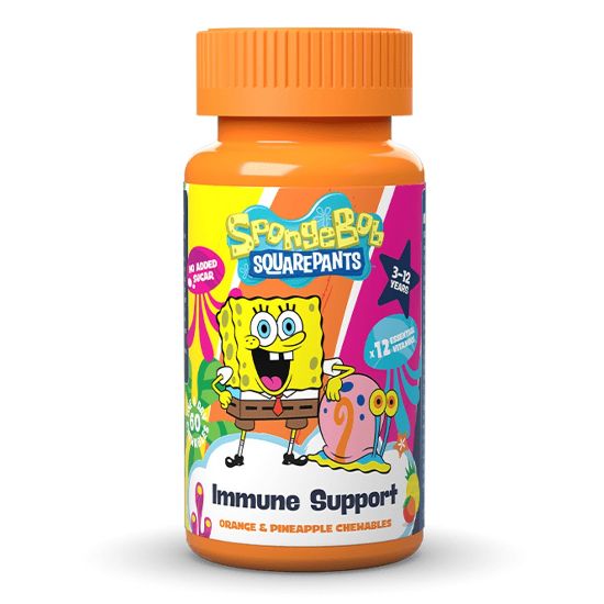 Εικόνα της NICKELODEON SPONGEBOB BITAMINEΣ ΓΙΑ ΑΝΟΣΟΠΟΙΗΤΙΚΟ 60 CHEWABLE