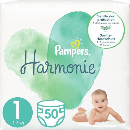 Εικόνα της PAMPERS HARMONY  N1 (2-5KG) 50ΤEM