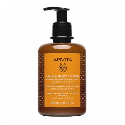 Εικόνα της APIVITA HAND-BODY LOTION 300ML - Ενυδατική Λοσιόν για τα Χέρια & το Σώμα με Γκρέϊπφρουτ & Μέλι, 300ml