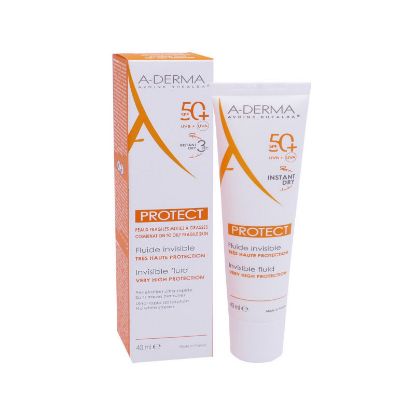 Εικόνα της A-DERMA PROTECT INVISIBLE FLUID SPF50+. ΛΕΠΤΟΡΕΥΣΤΗ ΑΝΤΗΛΙΑΚΗ ΚΡΕΜΑ ΠΡΟΣΩΠΟΥ, 40ML