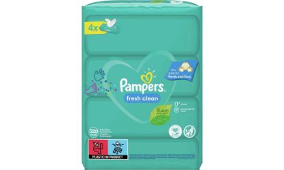 Εικόνα της PAMPERS PROMO BABY WIPES FRESH CLEAN ΜΩΡΟΜΑΝΤΗΛΑ (4X80ΤΕΜ.) 320ΤΕΜ.