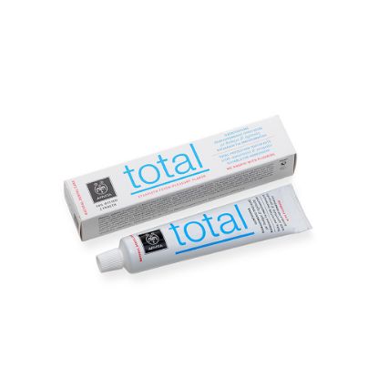 Εικόνα της APIVITA TOTAL TOOTHPASTE 75ML - Οδοντόκρεμα για Ολοκληρωμένη Προστασία με πρόπολη & δυόσμο 75ml