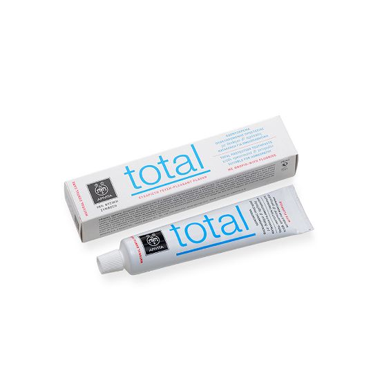 Εικόνα της APIVITA TOTAL TOOTHPASTE 75ML - Οδοντόκρεμα για Ολοκληρωμένη Προστασία με πρόπολη & δυόσμο 75ml