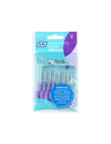 Εικόνα της TEPE INTERDENTAL BRUSH ORIGINAL N6 1.1MM ΜΩΒ 8PCS