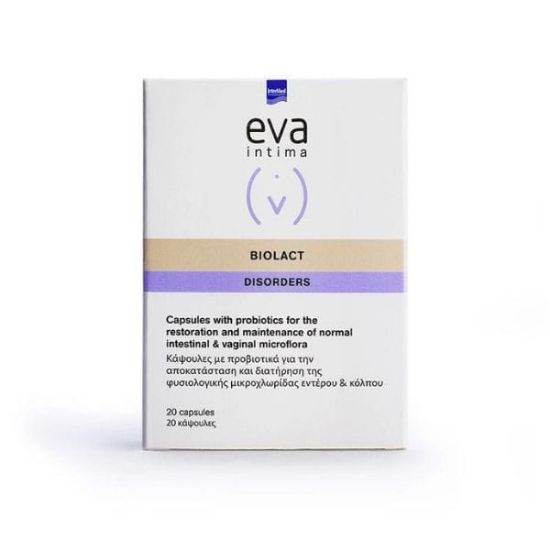 Εικόνα της EVA INTIMA BIOLACT 20CAPS - ΠΡΟΒΙΟΤΙΚΑ ΓΙΑ ΤΗΝ ΧΛΩΡΙΔΑ ΤΟΥ ΕΝΤΕΡΟΥ ΚΑΙ ΤΟΥ ΚΟΛΠΟΥ.