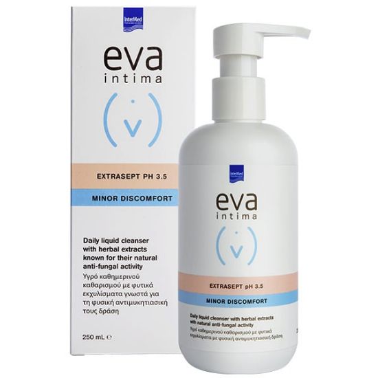 Εικόνα της EVA INTIMA WASH EXTRASEPT PH 3.5 250ML - ΥΓΡΟ ΚΑΘΗΜΕΡΙΝΟΥ ΚΑΘΑΡΙΣΜΟΥ ΕΥΑΙΣΘΗΤΗΣ ΠΕΡΙΟΧΗΣ ΜΕ ΦΥΣΙΚΗ ΑΝΤΙΜΥΚΗΤΙΑΣΙΚΗ ΠΡΟΣΤΑΣΙΑ, 250ML