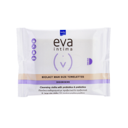 Εικόνα της INTERMED EVA INTIMA BIOLACT MAXI SIZE TOWELETTES. ΠΑΝΑΚΙΑ ΚΑΘΑΡΙΣΜΟΥ ΤΗΣ ΕΥΑΙΣΘΗΤΗΣ ΠΕΡΙΟΧΗΣ, 10ΤΕΜ.