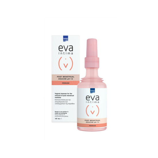 Εικόνα της EVA INTIMA POST MENSTRUAL DOUCHE PH7.0 PERIOD ΚΟΛΠΙΚΗ ΠΛΥΣΗ ΓΙΑ ΤΗΝ ΑΠΟΜΑΚΡΥΝΣΗ ΤΩΝ ΥΠΟΛΕΙΜΜΑΤΩΝ ΤΗΣ ΠΕΡΙΟΔΟΥ 147ML.