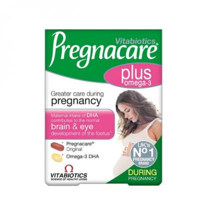 Εικόνα της VITABIOTICS PREGNACARE PLUS 28+28TABS  Vitabiotics Pregnacare Plus, 28 ταμπλέτες Pregnacare + 28 κάψουλες με ωμέγα-3