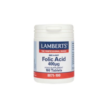 Εικόνα της LAMBERTS FOLID ACID 400MG ΙΔΙΑΙΤΕΡΑ ΣΗΜΑΝΤΙΚΟ ΓΙΑ ΤΟΝ ΣΧΗΜΑΤΙΣΜΟ ΤΟΥ DNA & ΤΟΥ RNA, 100TABS.