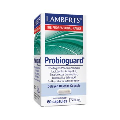 Εικόνα της LAMBERTS PROBIOGUARD ΠΡΟΒΙΟΤΙΚΑ ΓΙΑ ΤΗΝ ΕΝΤΕΡΙΚΗ ΧΛΩΡΙΔΑ 60 ΚΑΨΟΥΛΕΣ.